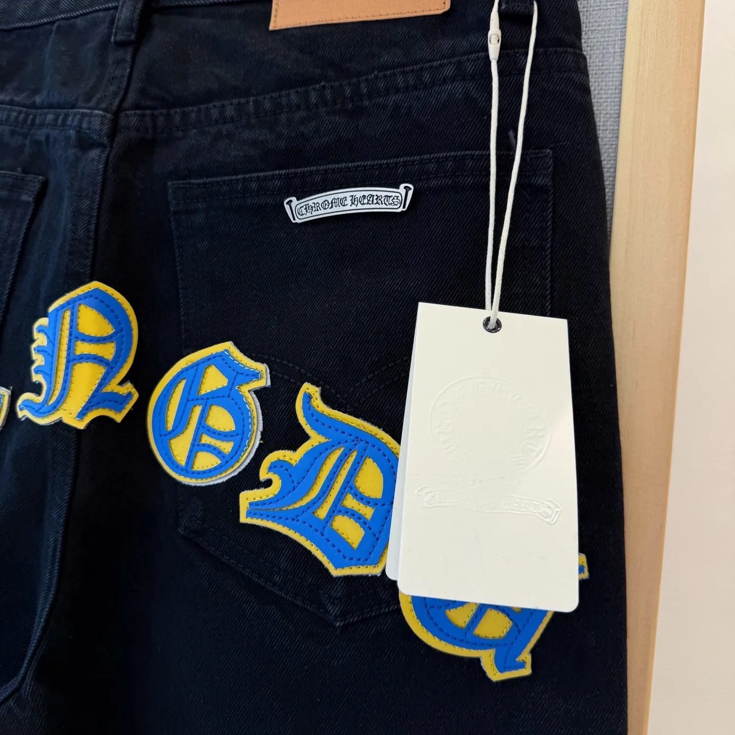 P280 Style number: D409 Chrome Hearts New York limited Sanskrit cross jeans Size# 28 30 32 34